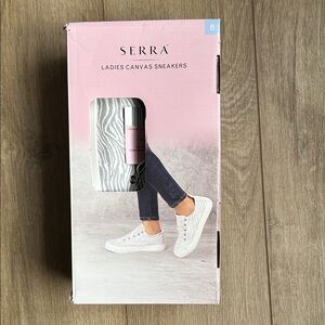 NIB Serra Women's White Canvas Sneakers